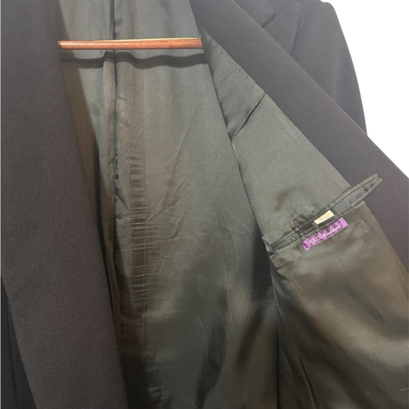 NWOT Ralph Lauren Purple Label Black Double-Breasted Overcoat 42S - Picture 5 of 12